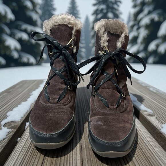 Sorel Women's Tivoli Sport Cattail Brown Boots LL5337-908 Waterproof Size 10 - Picture 7 of 10